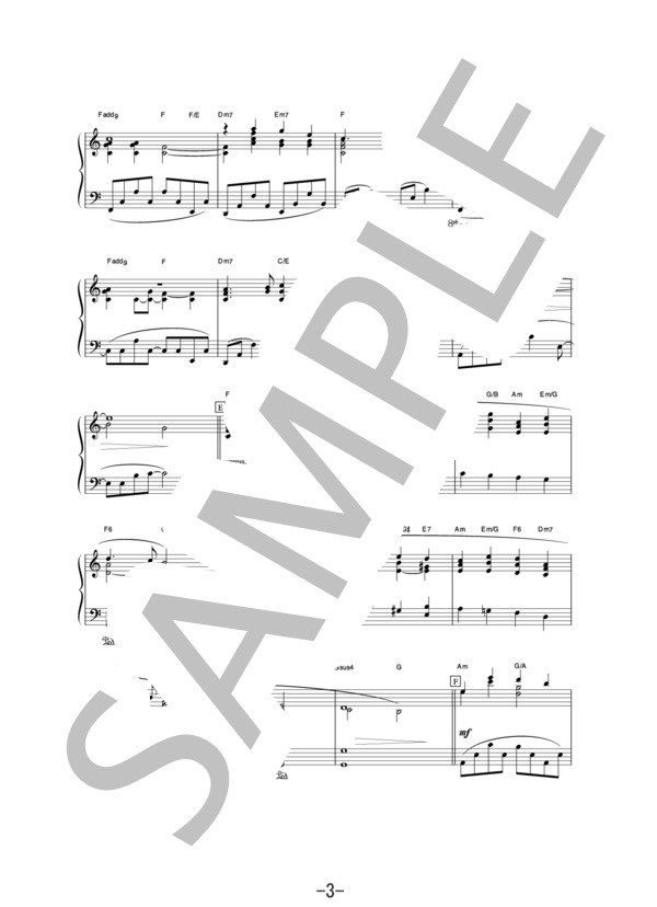 鉄道員Piano Ver.  /  坂本龍一 (ピアノソロ譜） (坂本 龍一) / 中級 - サンプル譜面 3/5