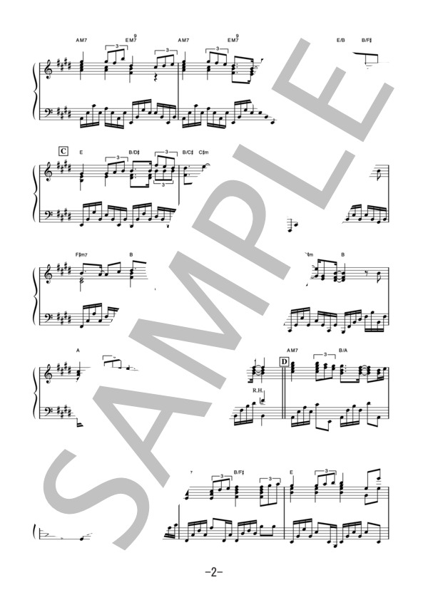 TAKUMI / 匠  /  松谷卓  (ピアノソロ譜） (松谷 卓) / 中級 - サンプル譜面 2/4