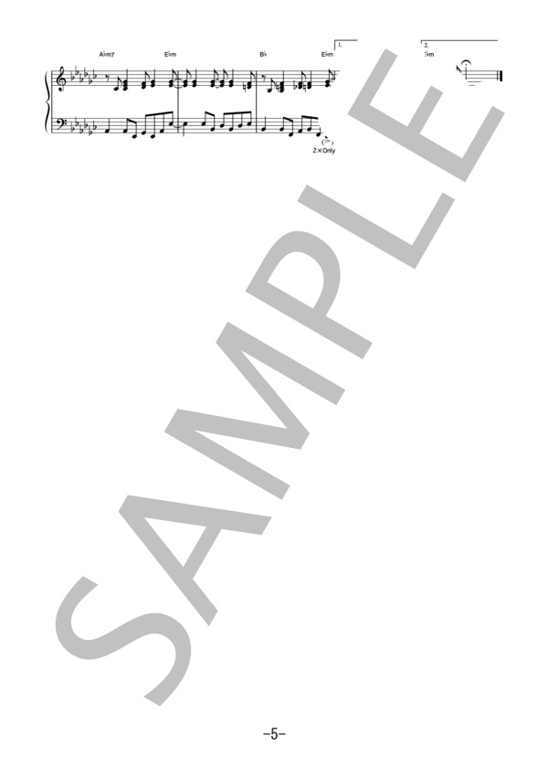 Feel fine！  /  倉木麻衣 (ピアノソロ譜） (倉木 麻衣) / 中級 - サンプル譜面 5/5