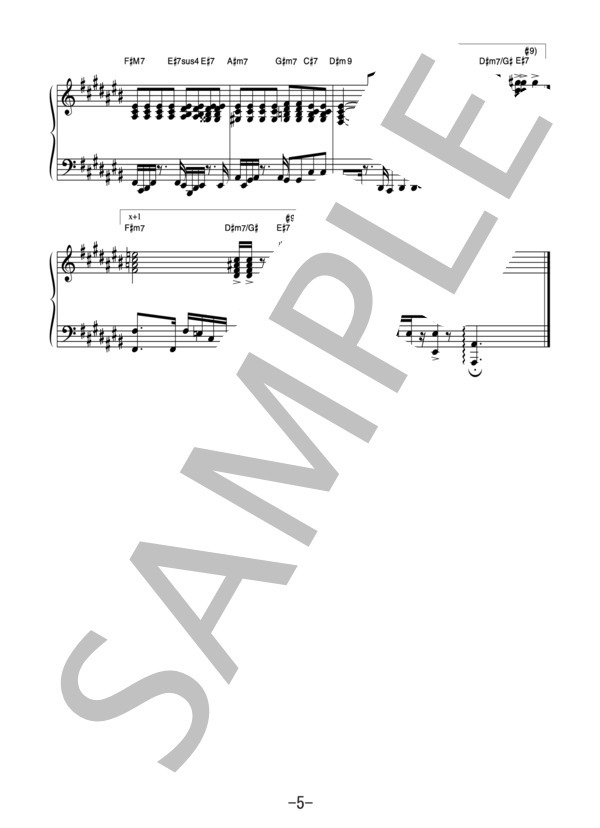 つつみ込むように・・・  /  MISIA (ピアノソロ譜） (Misia（ミーシャ）) / 中級 - サンプル譜面 5/5