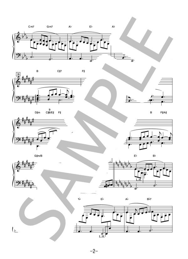 Love is...  /  河村隆一 (ピアノソロ譜） (河村 隆一) / 中級 - サンプル譜面 2/5