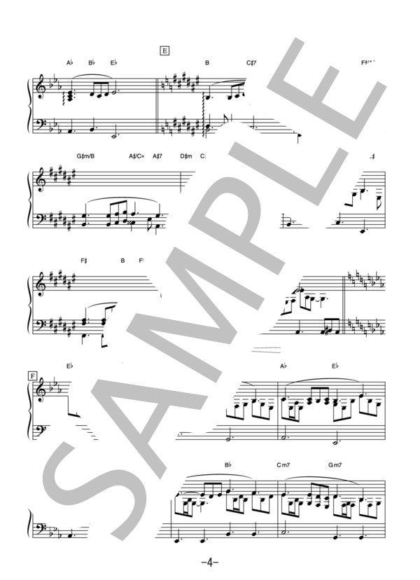 Love is...  /  河村隆一 (ピアノソロ譜） (河村 隆一) / 中級 - サンプル譜面 4/5