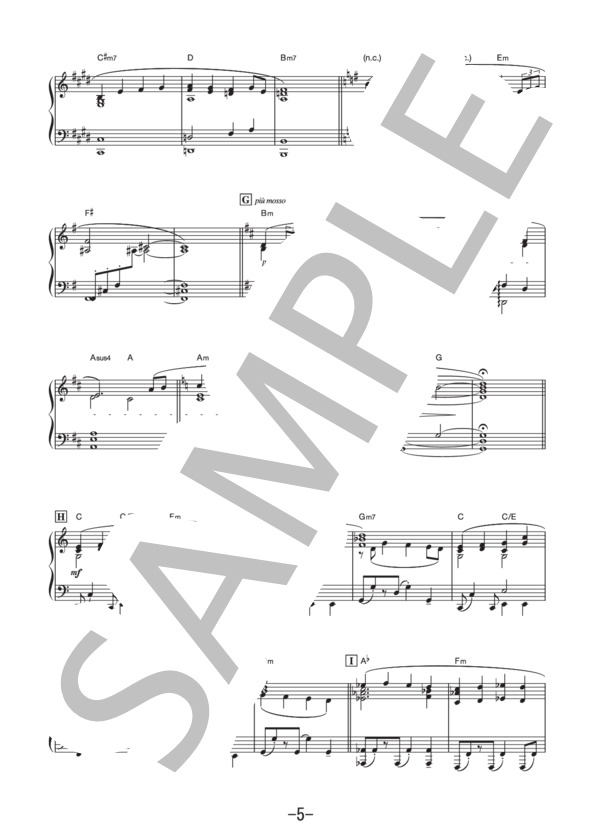 下町ロケット ～Main Theme～  /  服部隆之 (ピアノソロ譜） (服部 隆之) / 中級 - サンプル譜面 5/5