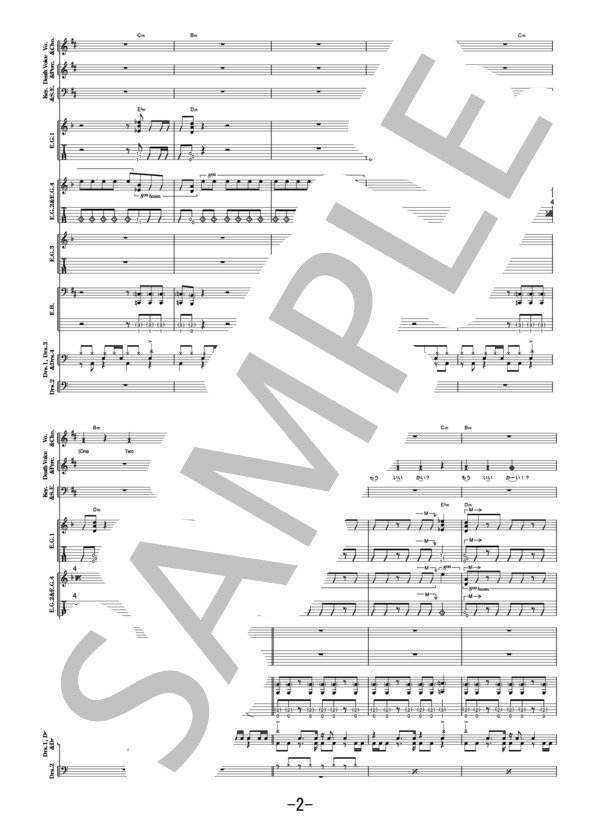 Catch me if you can  /  BABYMETAL (バンドスコア） / その他 - サンプル譜面 2/5