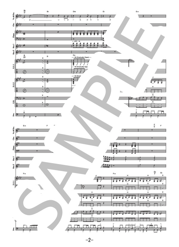 SPEED STAR  /  GARNiDELiA (バンドスコア） / その他 - サンプル譜面 2/5