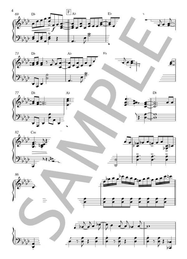 Let It Go ～ありのままで～ ピアノ楽譜 上級 (松 たか子) / ピアノソロ 上級 - サンプル譜面 4/5