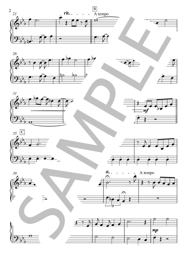 雪だるまつくろう（神田沙也加 稲葉菜月 諸星すみれ）ピアノ楽譜 初級 (クリスティン・ベル) / ピアノソロ 初級 - サンプル譜面 2/4