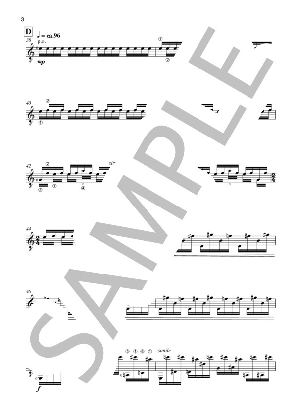 楓 for guitar solo / ギター弾き語り 中〜上級 - サンプル譜面 5/5