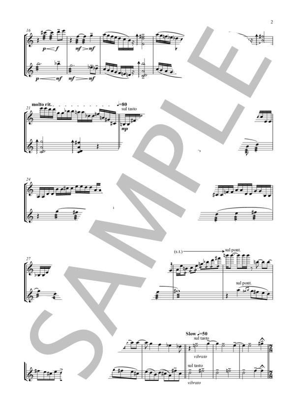 ELP011 Bilateral for Mandolin Duo  /  橋爪皓佐 作曲 / 不明 初〜中級 - サンプル譜面 4/5