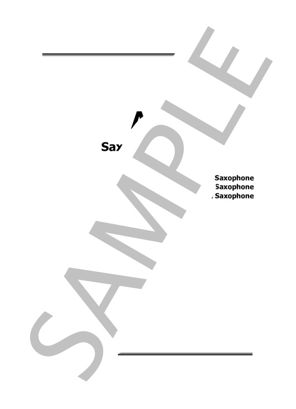 サクソフォン三重奏(SAB)「Air / J.S.BACH」※パート譜のみ / アンサンブル木管 初〜中級 - サンプル譜面 1/4