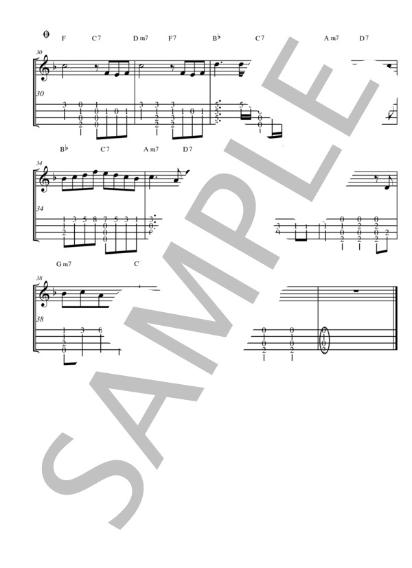 Everything / misia ソロウクレレ TAB譜  HiG&LowG兼用 (Misia（ミーシャ）) / ウクレレ弾き語り 初級 - サンプル譜面 3/3