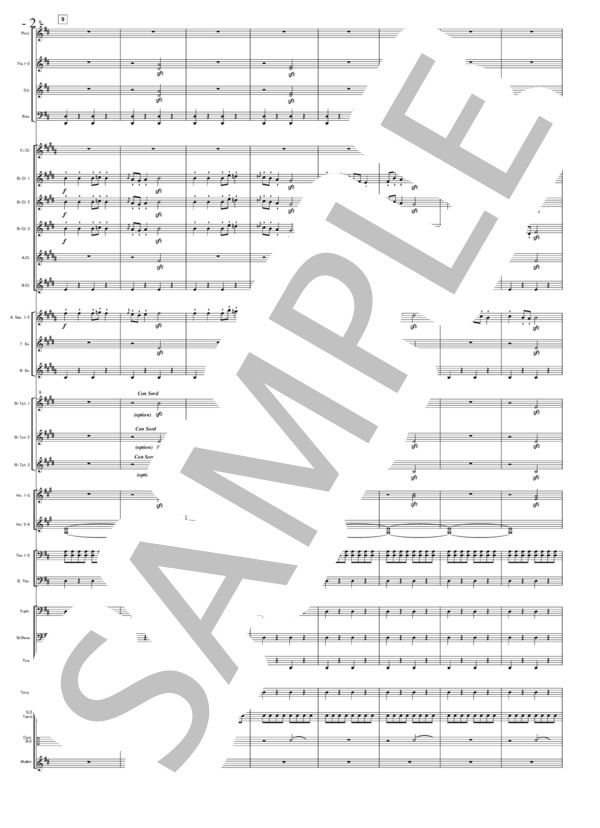 Raymonda, Op. 57 (Complete Ballet)”Garcons arabes” (Glazunov Alexander K.) / 吹奏楽パート 中〜上級 - サンプル譜面 2/5