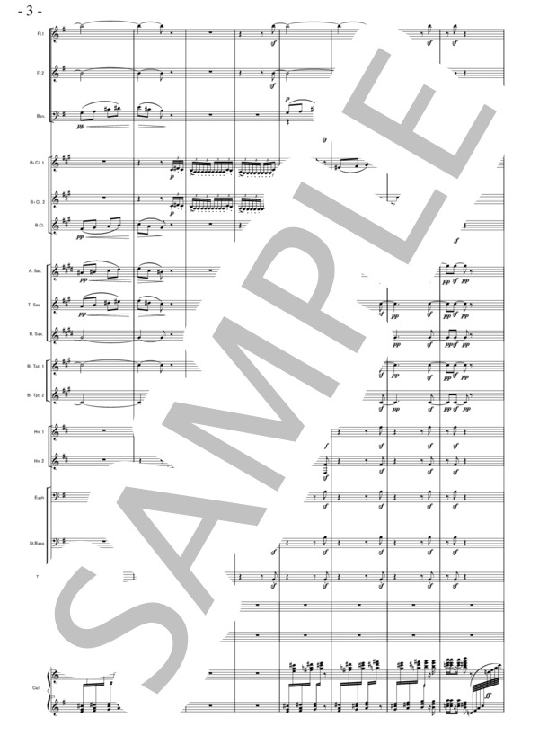 バレエ音楽「くるみ割り人形」より  金平糖の踊り（小編成） (ピョートル・イリイチ・チャイコフスキー) / 吹奏楽パート 初〜中級 - サンプル譜面 3/5