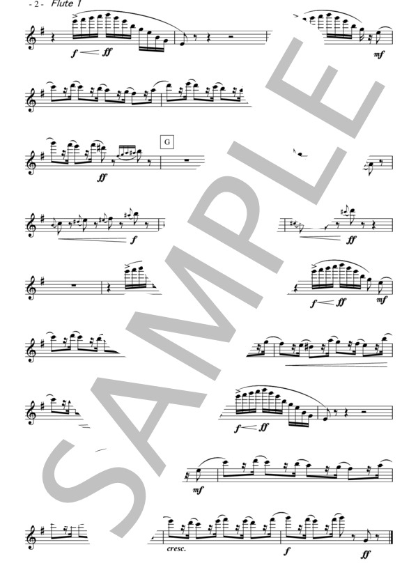 バレエ音楽「くるみ割り人形」より  行進曲（小編成） (ピョートル・イリイチ・チャイコフスキー) / 吹奏楽パート 初〜中級 - サンプル譜面 2/5