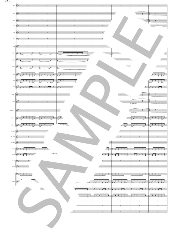 バレエ音楽「くるみ割り人形」より  アラビアの踊り（大編成） (ピョートル・イリイチ・チャイコフスキー) / 吹奏楽パート 初〜中級 - サンプル譜面 2/5