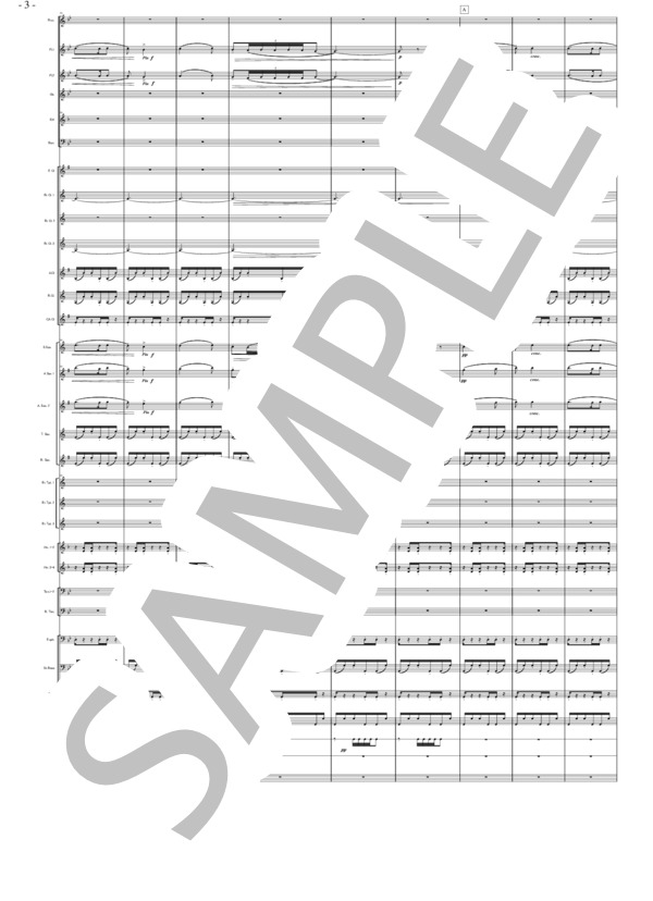 バレエ音楽「くるみ割り人形」より  アラビアの踊り（大編成） (ピョートル・イリイチ・チャイコフスキー) / 吹奏楽パート 初〜中級 - サンプル譜面 3/5