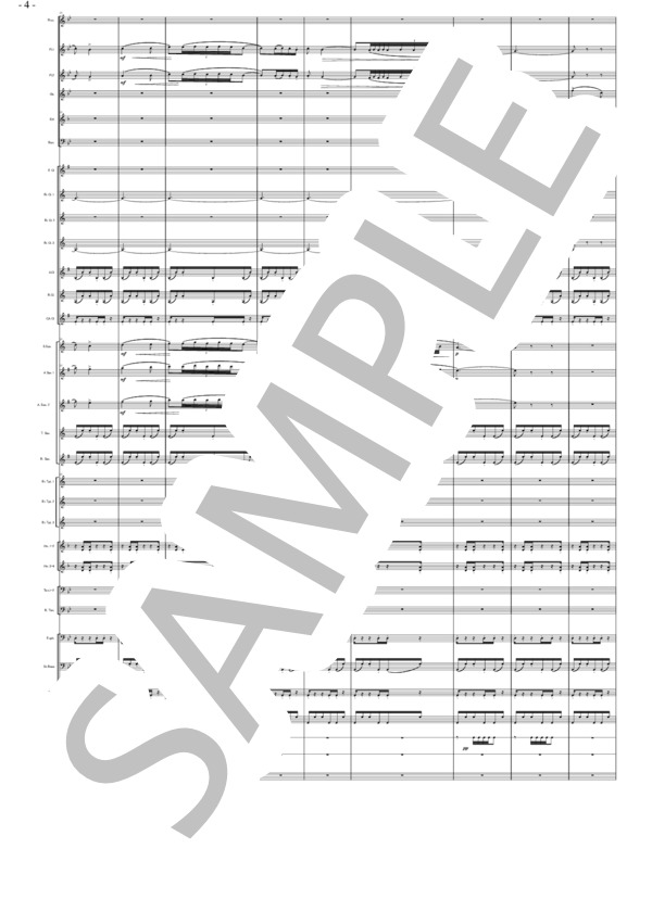 バレエ音楽「くるみ割り人形」より  アラビアの踊り（大編成） (ピョートル・イリイチ・チャイコフスキー) / 吹奏楽パート 初〜中級 - サンプル譜面 4/5