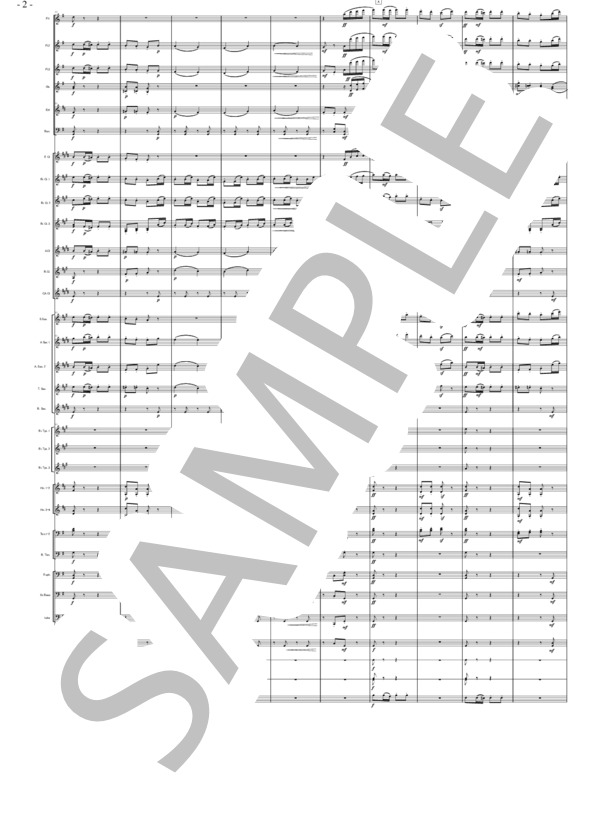 バレエ組曲「くるみ割り人形」より ロシア風トレパック（大編成） (ピョートル・イリイチ・チャイコフスキー) / 吹奏楽パート 初〜中級 - サンプル譜面 2/5