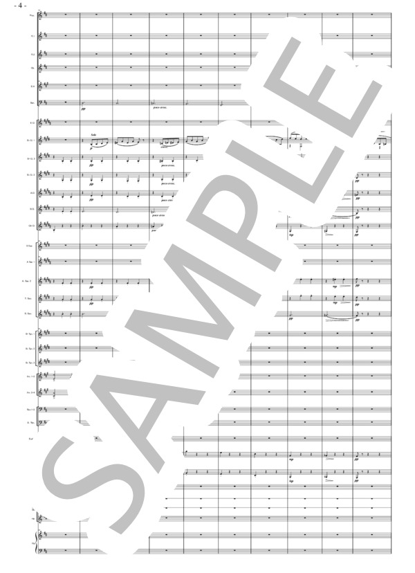 バレエ組曲「くるみ割り人形」より 花のワルツ（大編成） (ピョートル・イリイチ・チャイコフスキー) / 吹奏楽パート 初〜中級 - サンプル譜面 4/5