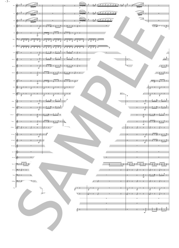 バレエ組曲「くるみ割り人形」より 中国の踊り（大編成） (ピョートル・イリイチ・チャイコフスキー) / 吹奏楽パート 初〜中級 - サンプル譜面 3/5