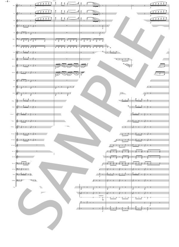 バレエ組曲「くるみ割り人形」より 中国の踊り（大編成） (ピョートル・イリイチ・チャイコフスキー) / 吹奏楽パート 初〜中級 - サンプル譜面 4/5