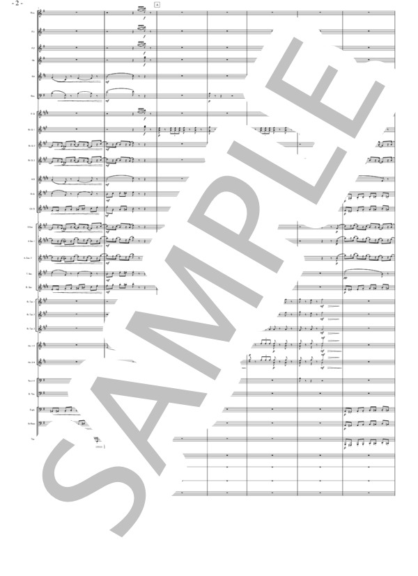 バレエ組曲「くるみ割り人形」より 行進曲（大編成） (ピョートル・イリイチ・チャイコフスキー) / 吹奏楽パート 初〜中級 - サンプル譜面 2/5