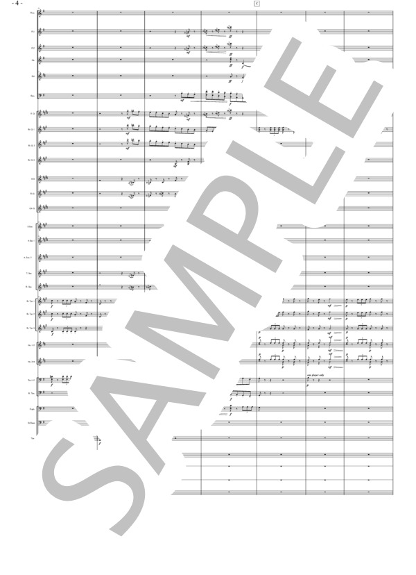 バレエ組曲「くるみ割り人形」より 行進曲（大編成） (ピョートル・イリイチ・チャイコフスキー) / 吹奏楽パート 初〜中級 - サンプル譜面 4/5