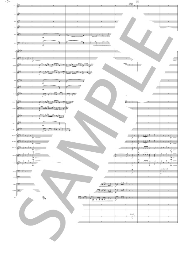 バレエ組曲「くるみ割り人形」より 行進曲（大編成） (ピョートル・イリイチ・チャイコフスキー) / 吹奏楽パート 初〜中級 - サンプル譜面 5/5