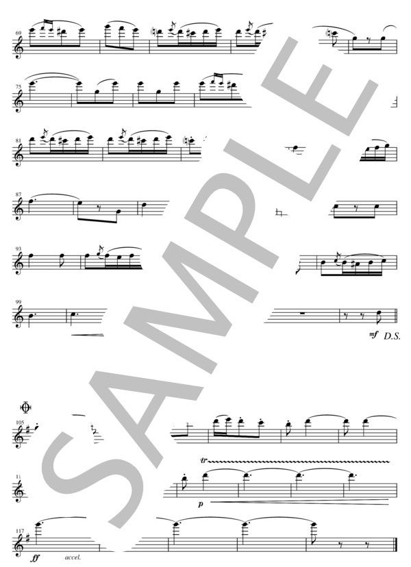 SFC001 乾杯の歌「椿姫」より / ヴェルディ（フルートとチェロの二重奏） (ジュゼッペ・ヴェルディ) / その他 - サンプル譜面 2/5