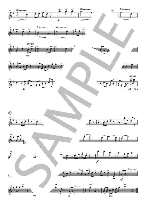 FD004 いつも何度でも「千と千尋の神隠し」より / 木村弓（フルート二重奏） (木村 弓) / その他 - サンプル譜面 4/5