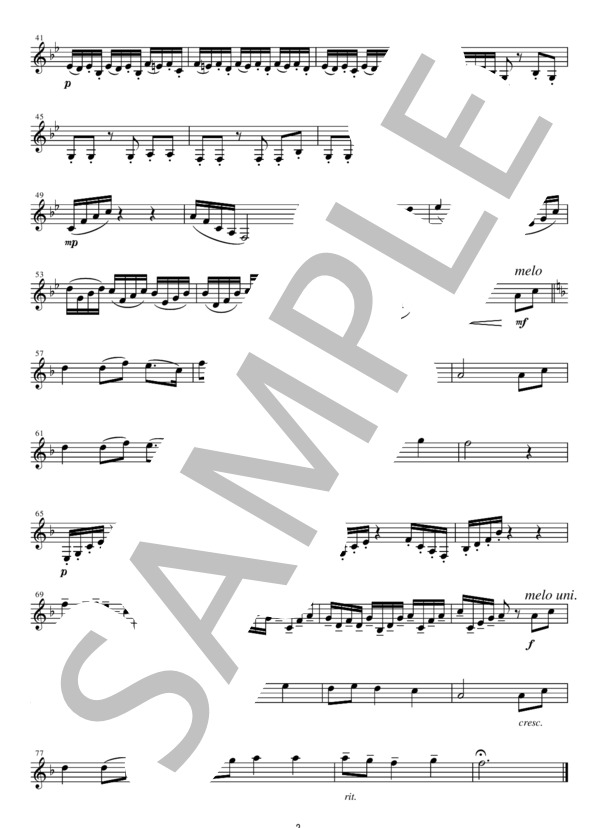 CQL002 ジュピター「惑星」より / ホルスト：クラリネット四重奏 (グスタフ・ホルスト) / その他 - サンプル譜面 2/5