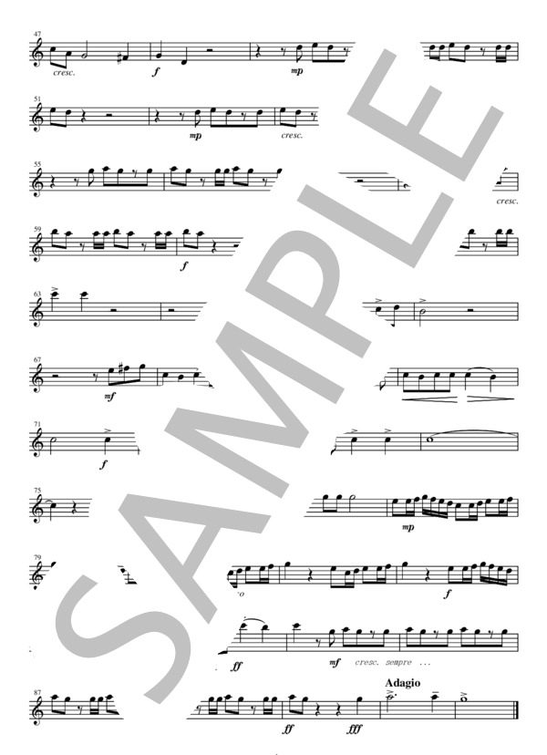 FQG004 ハレルヤ・コーラス  /  ヘンデル：フルート四重奏(2Flutes,Alto-Flute,Bass-Flute) (ゲオルグ・フリードリヒ・ヘンデル) / その他 - サンプル譜面 4/5