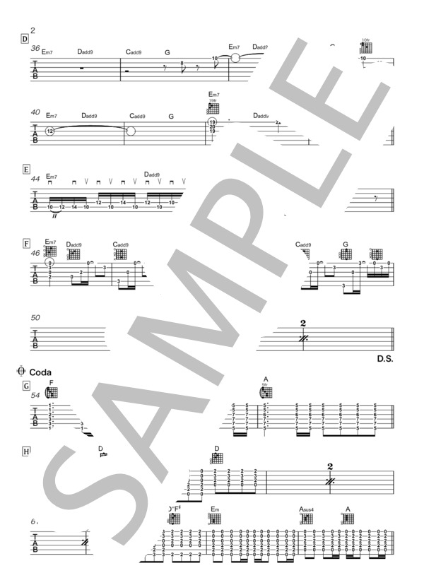 楽譜】RADWINPS ギター TAB譜 リズム スコア 楽譜 / RADWIMPS