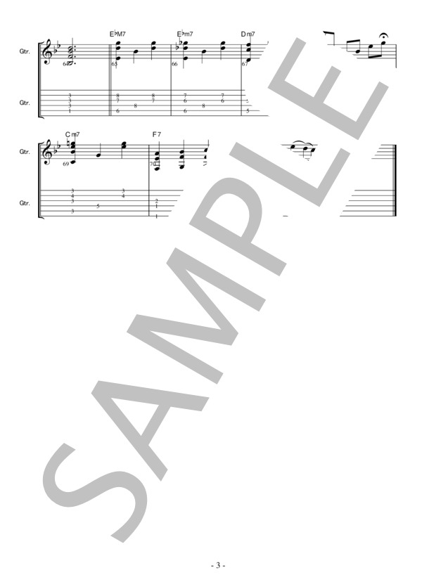 ギタースコア● COIL 秦基博 ラーメン'95 弾き語り (秦 基博) / ギター弾き語り 初〜中級 - サンプル譜面 3/3