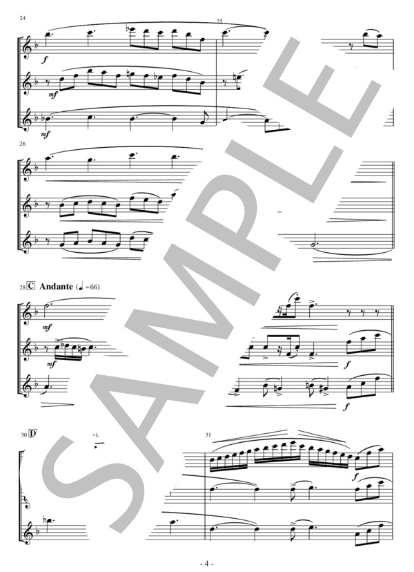 コンパス・オブ・ユア・ハート（フルート3重奏） (MENKEN ALAN IRWIN) / その他 - サンプル譜面 5/5