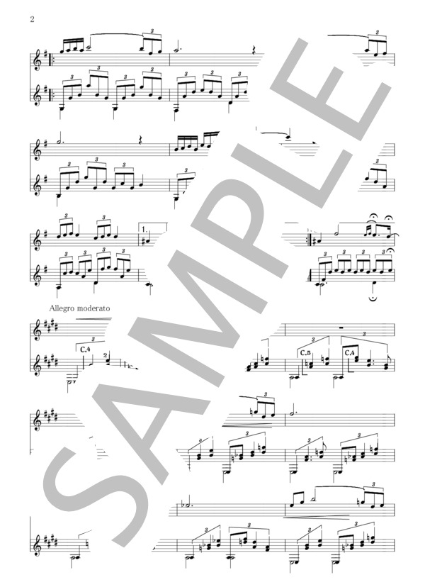 テリーのテーマ（ライムライト / エターナリー） (チャップリン) / ギター重奏 その他 - サンプル譜面 2/3