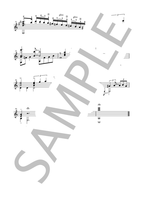 「首の差で POR UNA CABEZA」（タンゴ）ソロギター譜（運指付き TABなし） (カルロス・ガルデル) / ギターソロ 中〜上級 - サンプル譜面 4/4