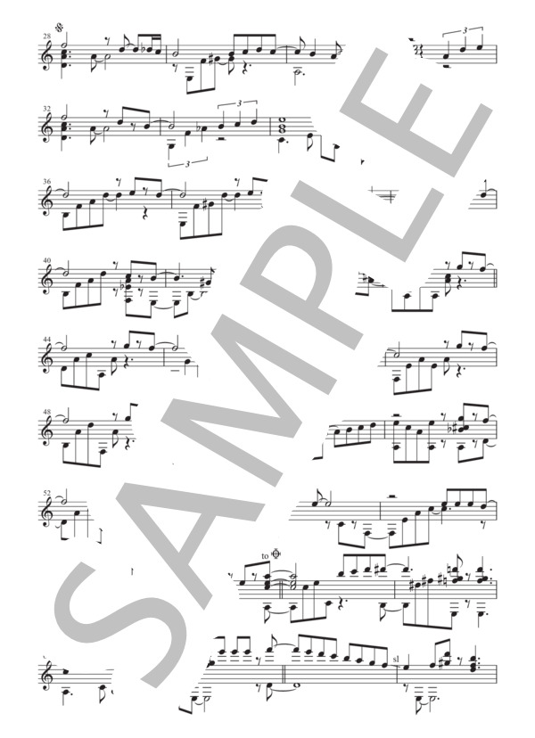 「約束 La Promesa」ソロギター譜（五線譜＋TAB譜） (飯泉 昌宏) / ギターソロ その他 - サンプル譜面 2/5