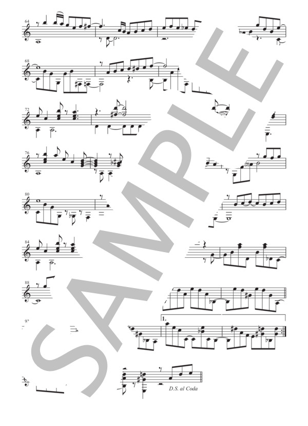 「約束 La Promesa」ソロギター譜（五線譜＋TAB譜） (飯泉 昌宏) / ギターソロ その他 - サンプル譜面 3/5