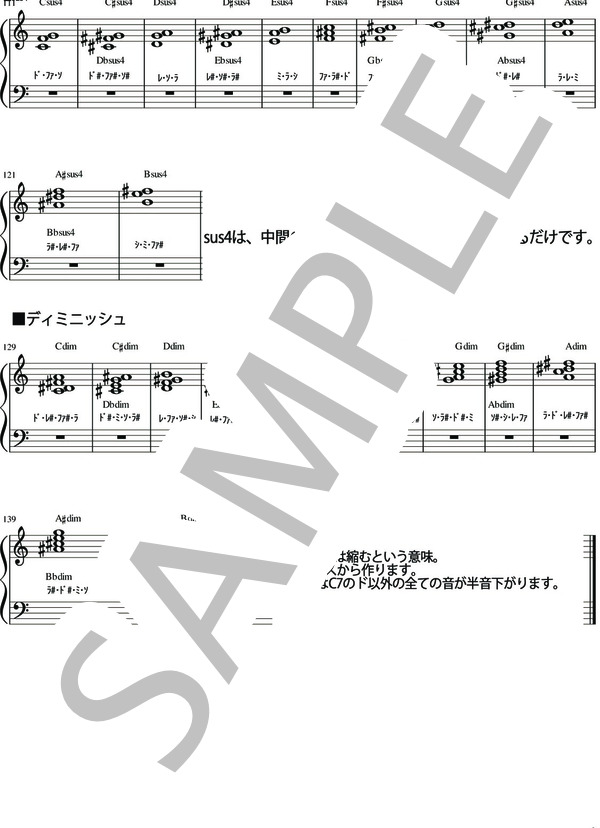 ピアノコードの世界一速い覚え方～8分攻略！～ / ピアノ弾き語り その他 - サンプル譜面 4/4