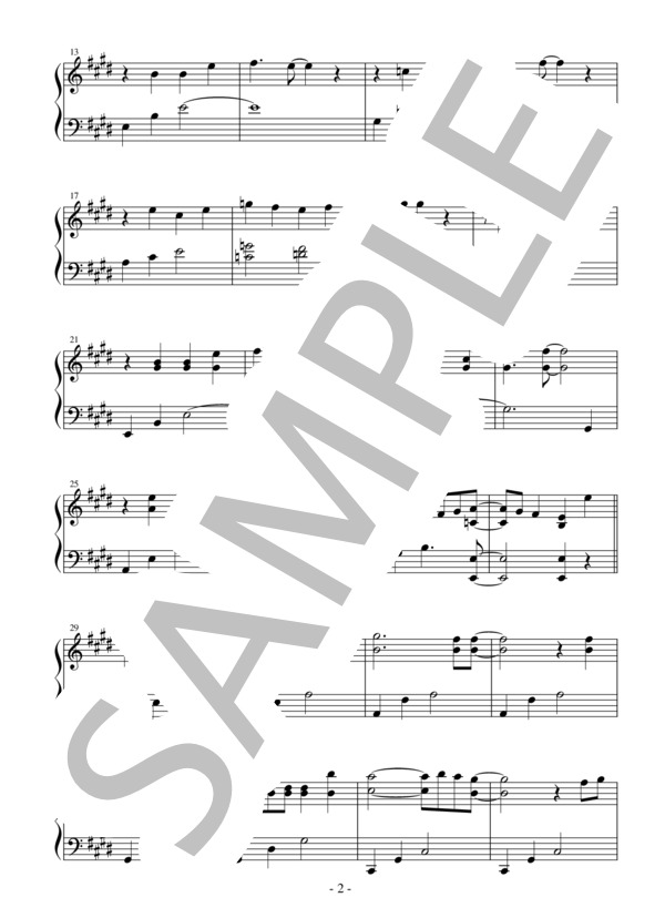 【かんたんピアノ】wicked prince TVアニメ「〈物語〉シリーズアプリゲーム「ぷくぷく」」オープニングテーマ (princess a la mode) / ピアノソロ 初〜中級 - サンプル譜面 2/5