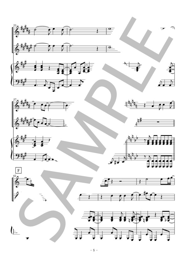 OH HAPPY DAY(クラリネット・アルトサックス二重奏） (エドウィン・ホーキンス) / アンサンブル木管 初〜中級 - サンプル譜面 5/5