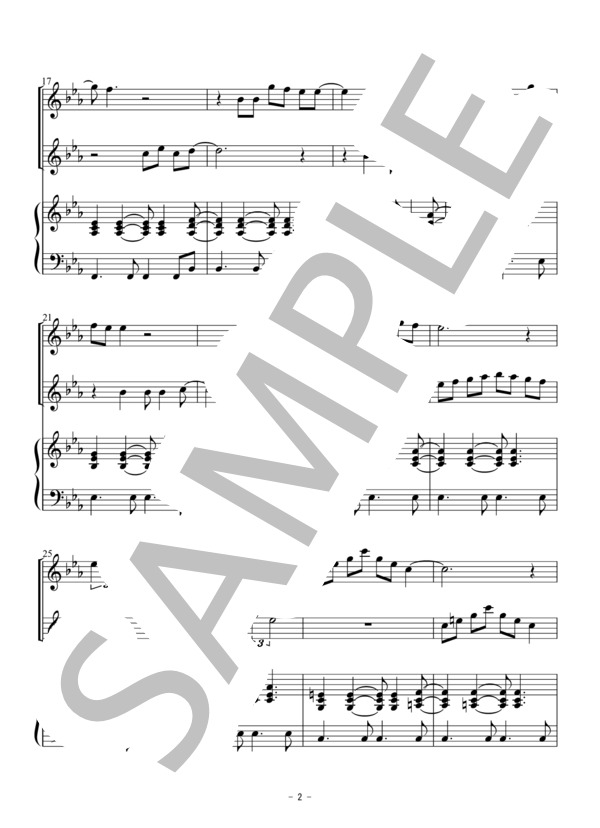 OH HAPPY DAY(フルート二重奏） (エドウィン・ホーキンス) / アンサンブル木管 初〜中級 - サンプル譜面 2/5