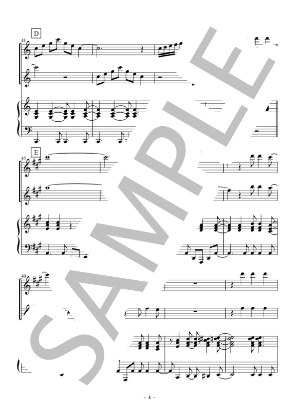 OH HAPPY DAY(フルート二重奏） (エドウィン・ホーキンス) / アンサンブル木管 初〜中級 - サンプル譜面 4/5