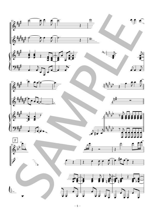 OH HAPPY DAY(フルート・アルトサックス二重奏） (エドウィン・ホーキンス) / アンサンブル木管 初〜中級 - サンプル譜面 5/5