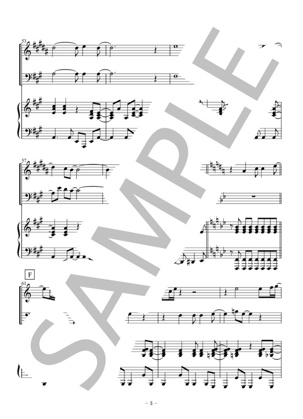 OH HAPPY DAY(トランペット・トロンボーン二重奏） (エドウィン・ホーキンス) / アンサンブル金管 初〜中級 - サンプル譜面 5/5