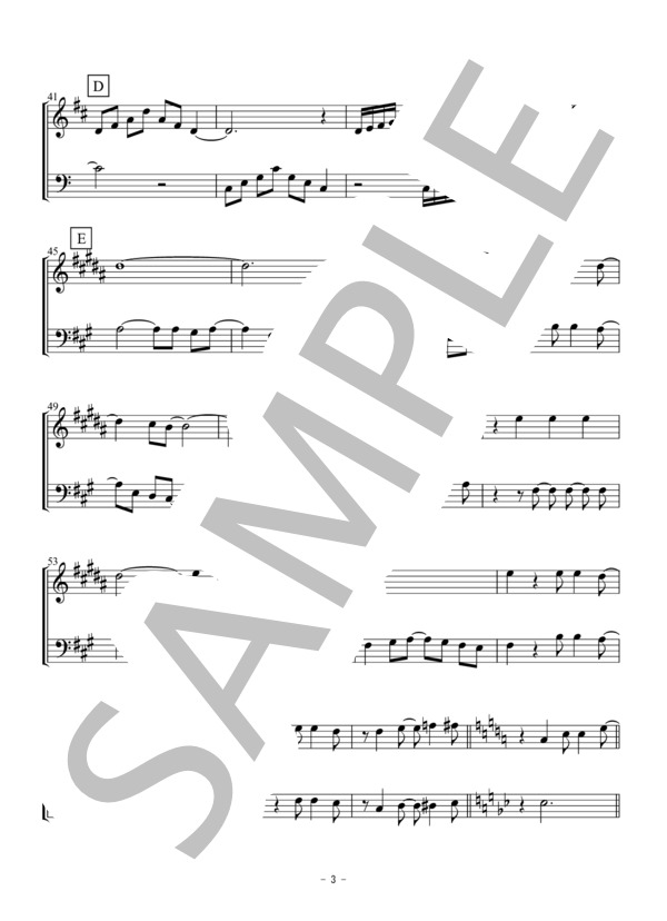 OH HAPPY DAY(トランペット・トロンボーン二重奏 / 無伴奏） (エドウィン・ホーキンス) / アンサンブル金管 初〜中級 - サンプル譜面 3/5