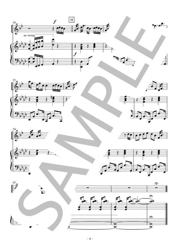Lemon(クラリネットorトランペット独奏） (米津 玄師) / 初〜中級 - サンプル譜面 4/5