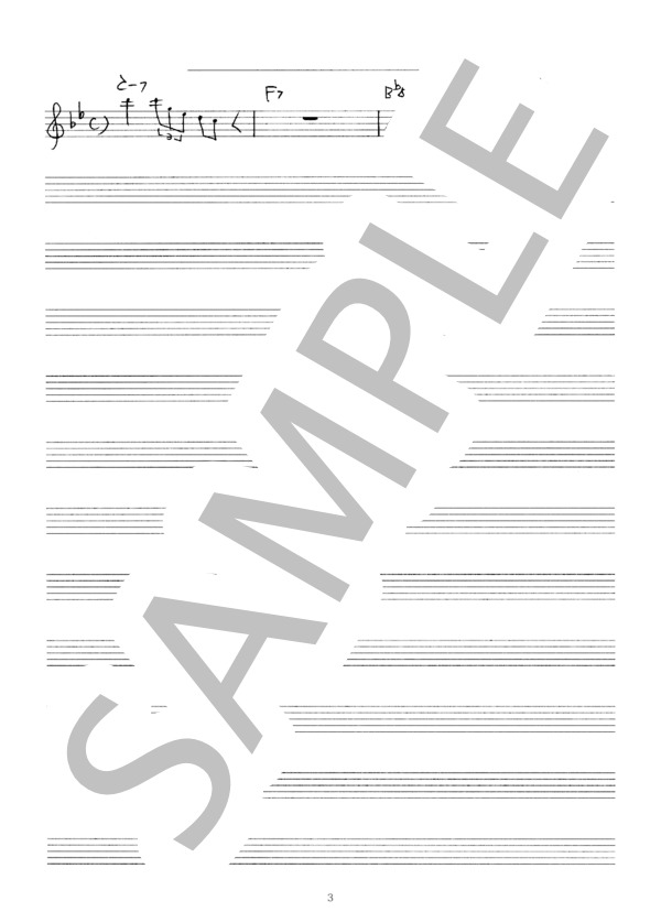 Candy ジャズ アドリブソロ コピー譜 in C 楽器用 (DAVID MACK) / 全て 初〜中級 - サンプル譜面 3/3