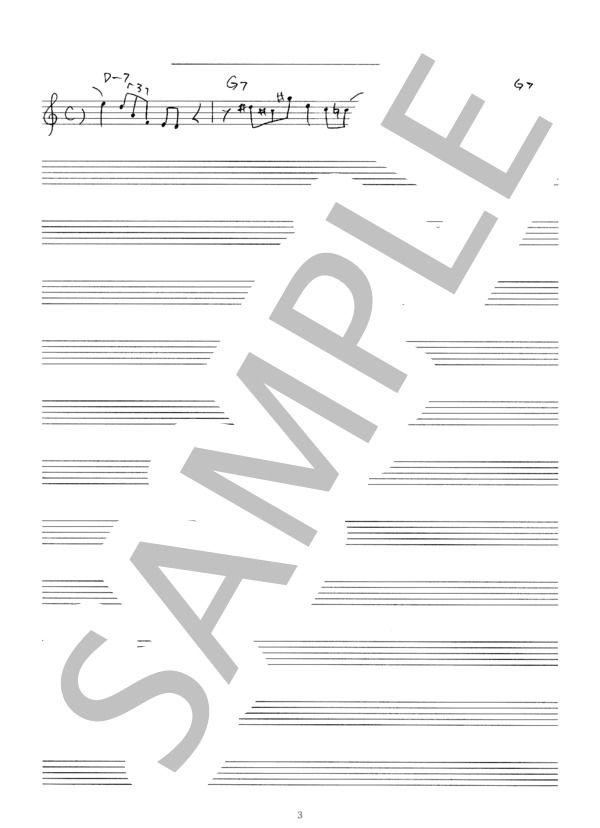 It Could Happen To You ジャズ アドリブソロ コピー譜 in E♭ 楽器用 (JIMMY VAN HEUSEN) / 全て 初〜中級 - サンプル譜面 3/3